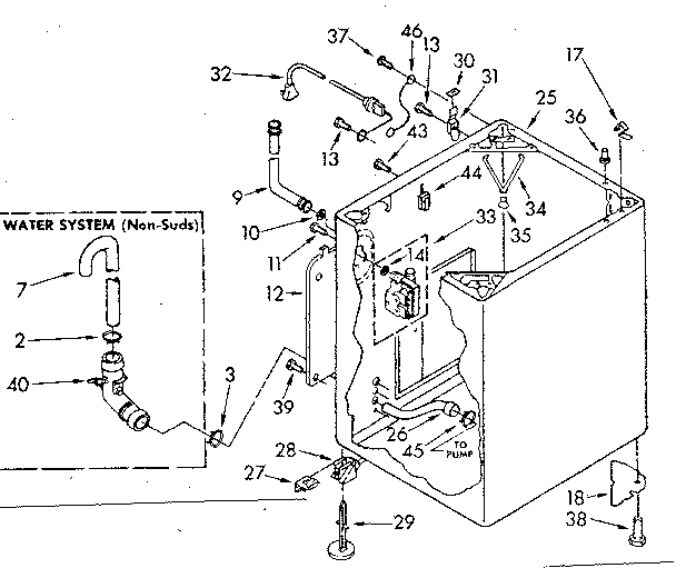 Kenmore 11083382300 cabinet parts diagram