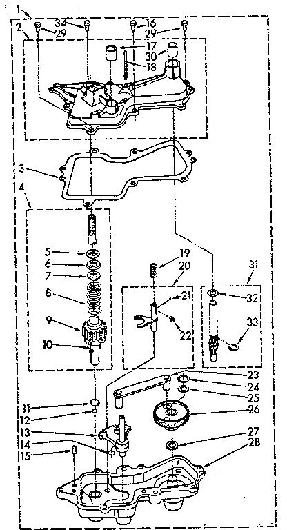 Kenmore 11082294500 limited edition gearcase parts diagram
