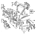 Craftsman 358356080 handle/chain and guide bar  assembly diagram