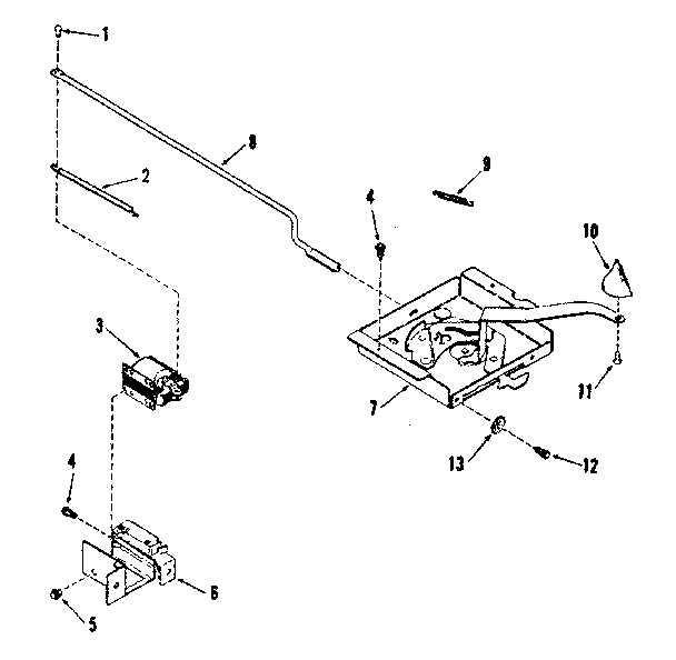 Kenmore 9119388412 power lock section diagram
