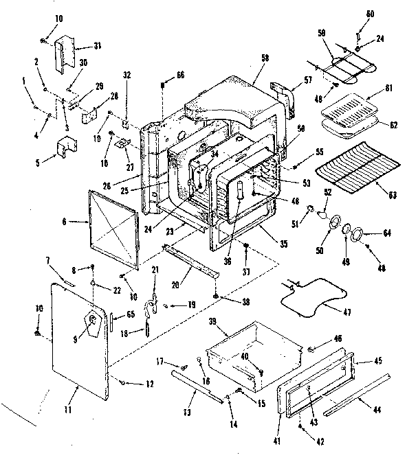 Kenmore 9119388412 body section diagram