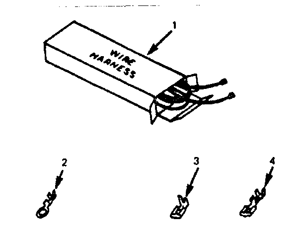 Kenmore 9119388412 wire harnesses and components diagram