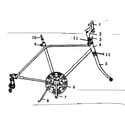 Sears 502474280 frame assembly diagram