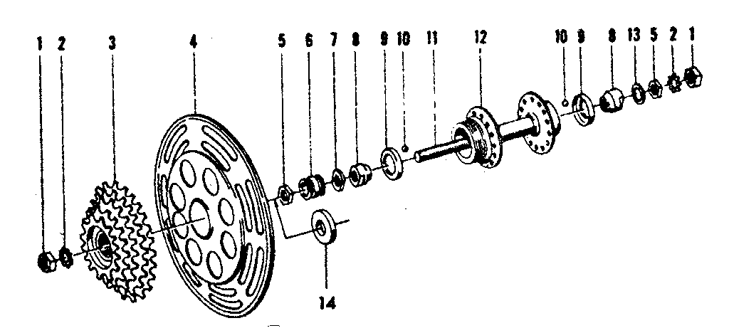Sears 502474280 rear hub diagram