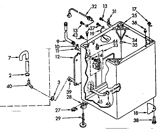 Kenmore 11082370200 cabinet parts diagram