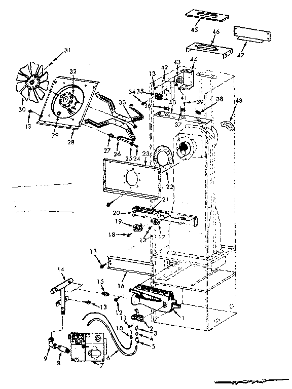 Kenmore 867730311 functional replacement parts diagram