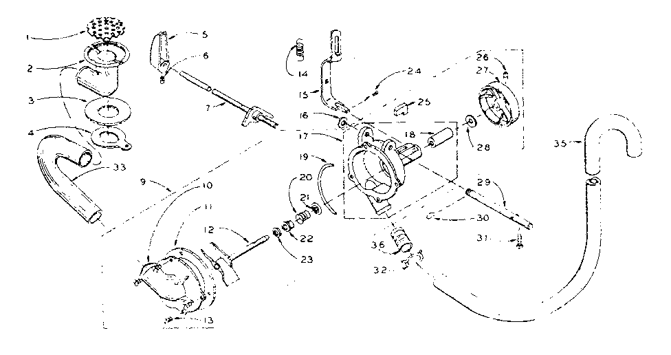 Kenmore 1105802600 pump assembly and pump parts diagram