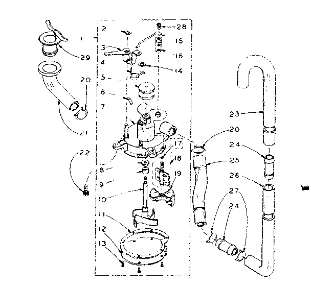 Kenmore 1105803000 water system diagram