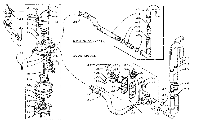 Kenmore 1105804300 water system diagram