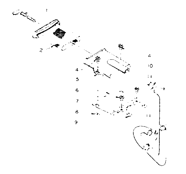 Kenmore 1105805302 filter assembly diagram