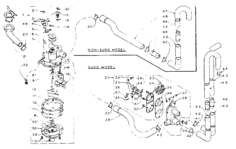 Kenmore 1105804550 water system diagram