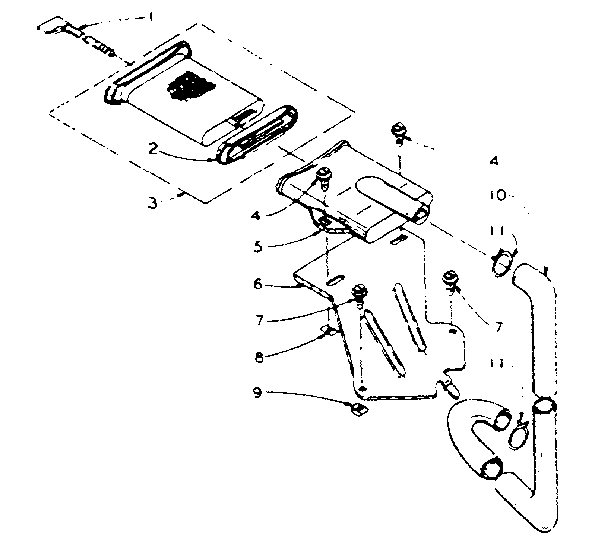 Kenmore 1105804550 filter assembly diagram