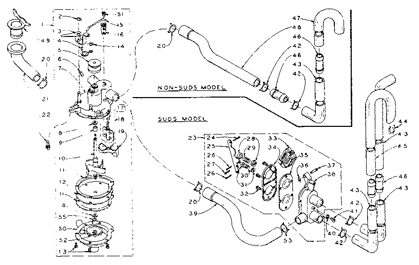 Kenmore 1105805700 water system diagram