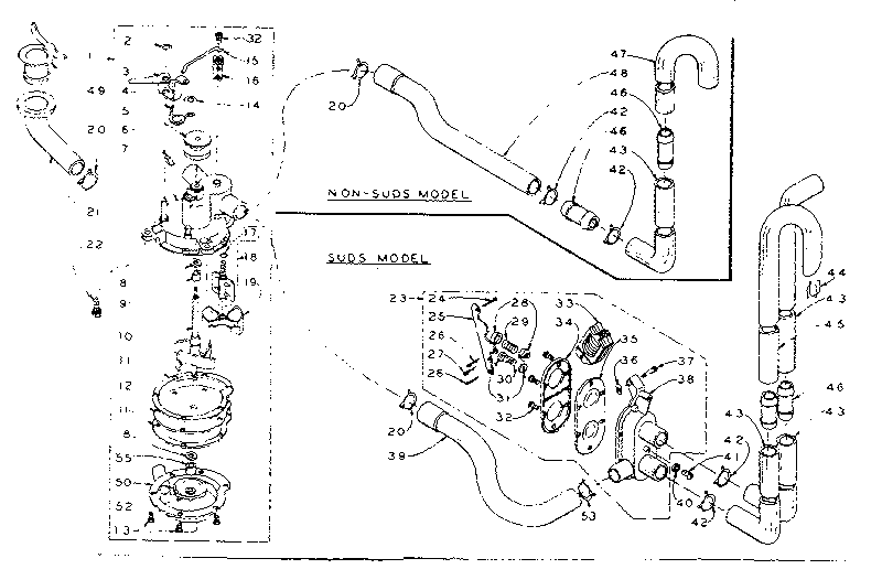 Kenmore 1105805752 water system diagram