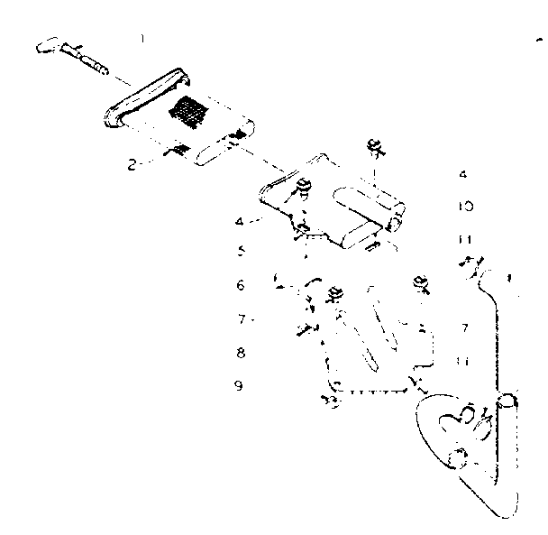 Kenmore 1105805752 filter assembly diagram