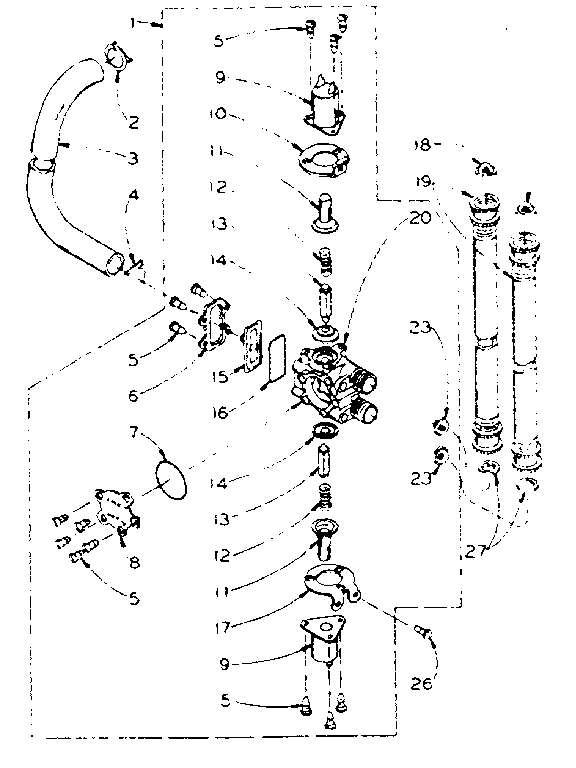 Kenmore 1105805752 mixing valve assembly-detroit controls diagram