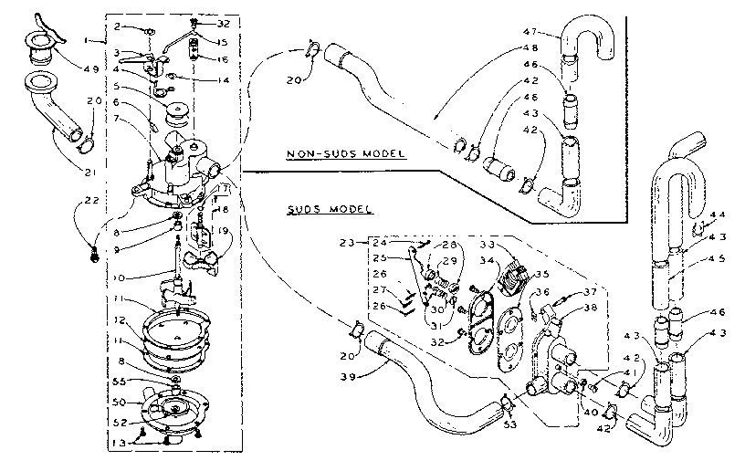 Kenmore 1105804803 water system diagram