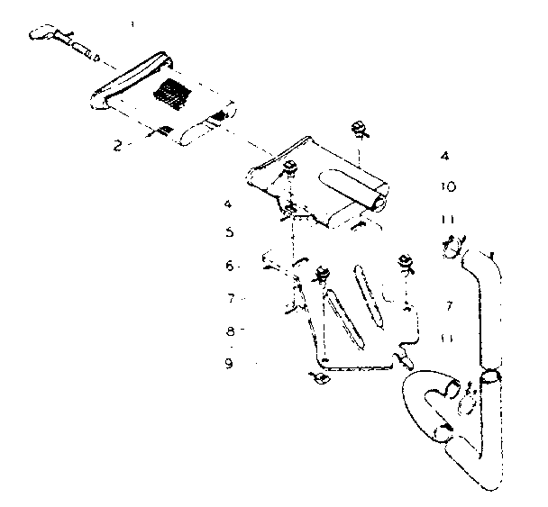 Kenmore 1105804803 filter assembly diagram