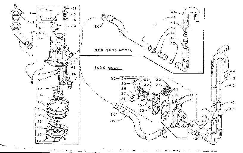 Kenmore 1105804854 water system diagram