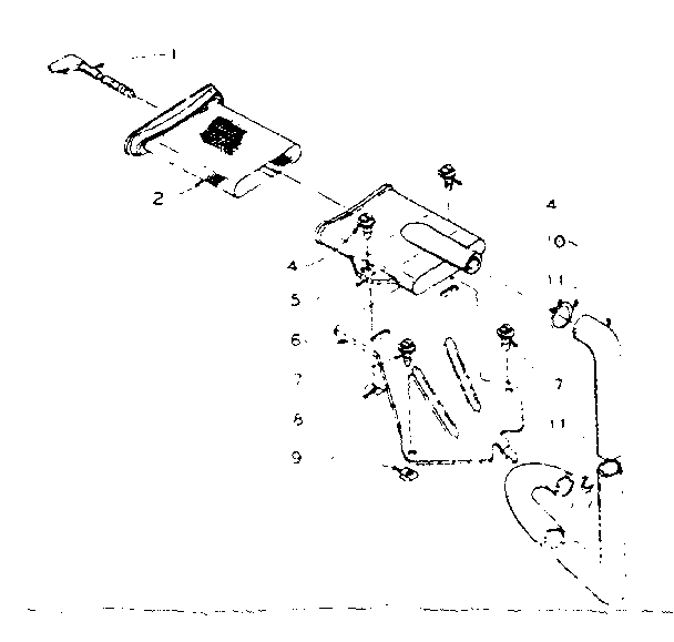 Kenmore 1105804854 filter assembly diagram