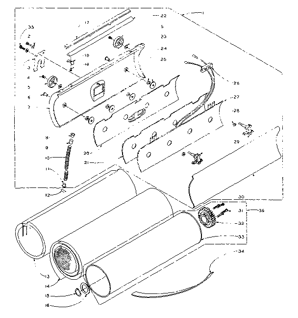 Kenmore 1105806900 shoe assembly diagram
