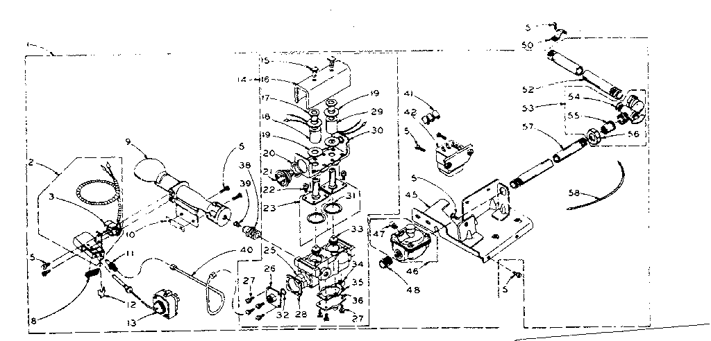 Kenmore 1105807500 general controls burner assembly diagram