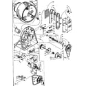 Kenmore 1105807961 base and bulkhead assembly diagram