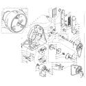 Kenmore 1105808800 base and bulkhead assembly diagram