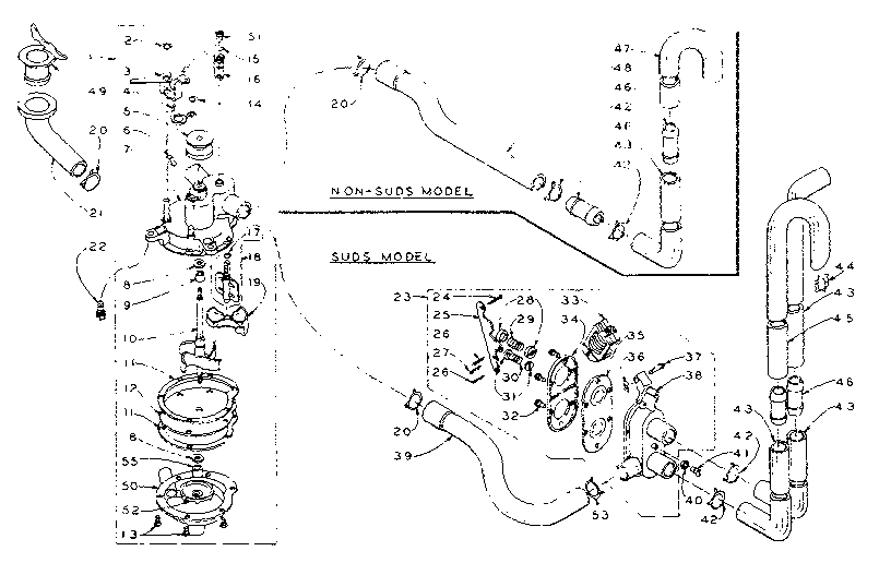 Kenmore 1105815100 water system diagram