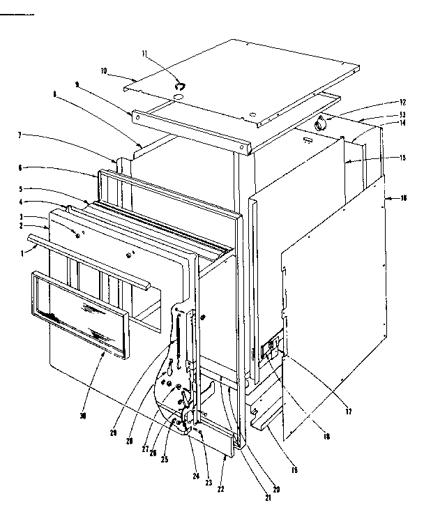 Kenmore 10144310 body assembly section diagram