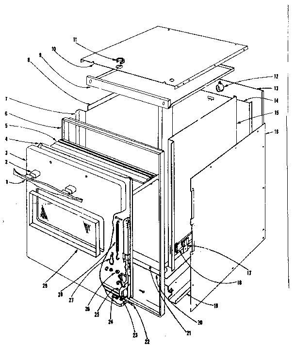 Kenmore 10144320 body assembly section diagram