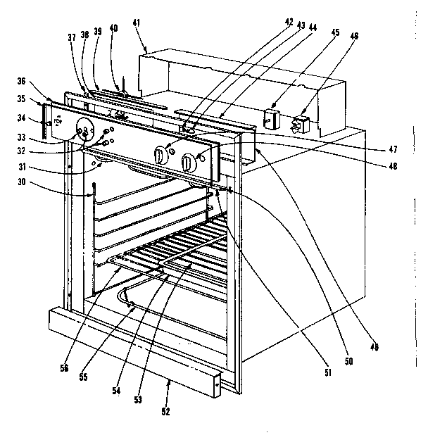 Kenmore 10144320 oven assembly section diagram