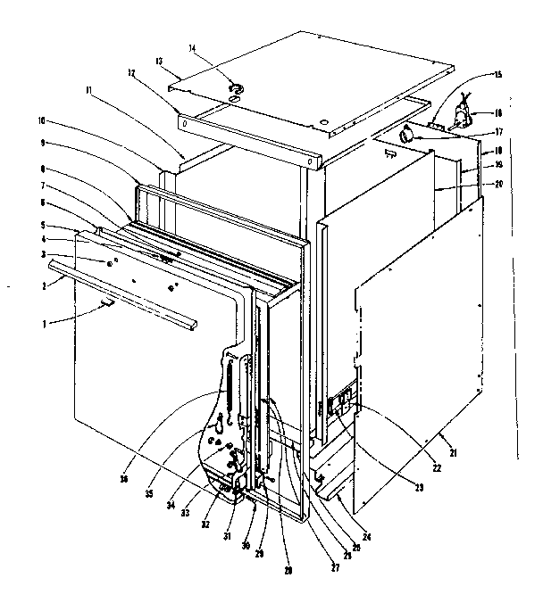 Kenmore 10144510 body assembly section diagram