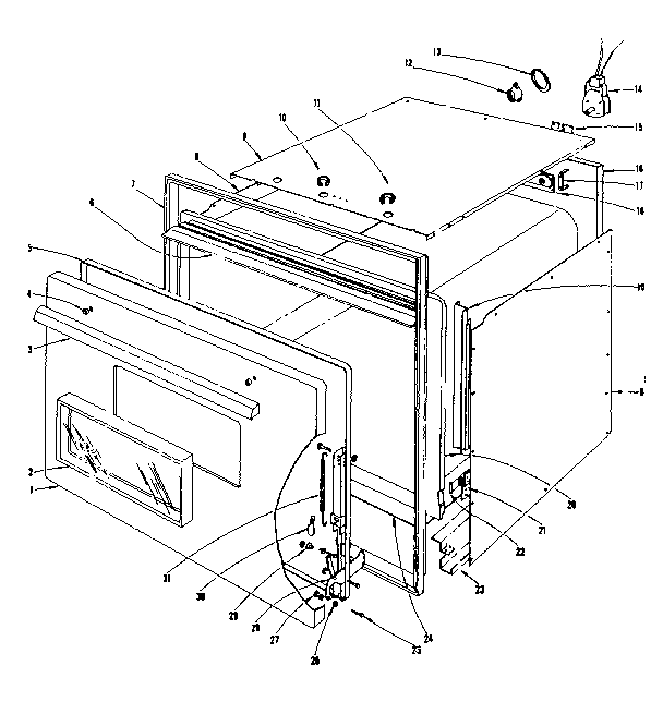 Kenmore 10145410 body assembly section diagram