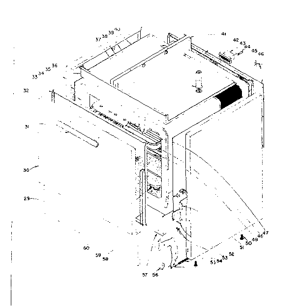 Kenmore 101912580 body section diagram