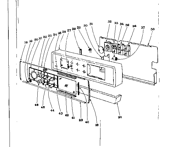 Kenmore 101916591 backguard section diagram
