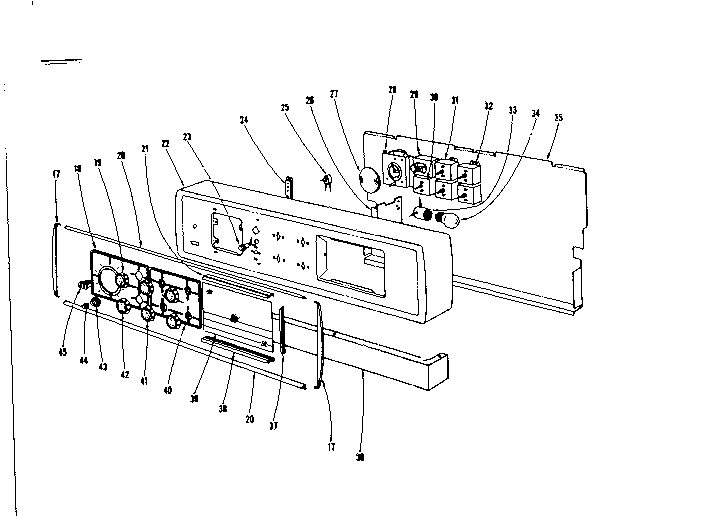 Kenmore 101916600 backguard section diagram