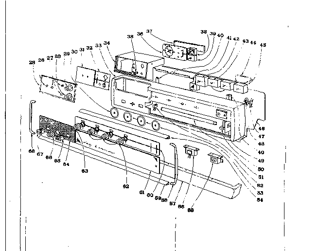 Kenmore 101921593 backguard section diagram