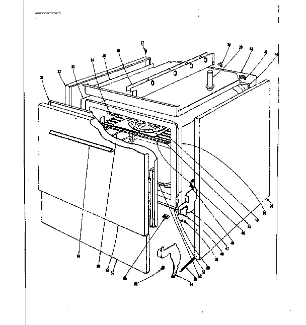 Kenmore 101930610 body section diagram