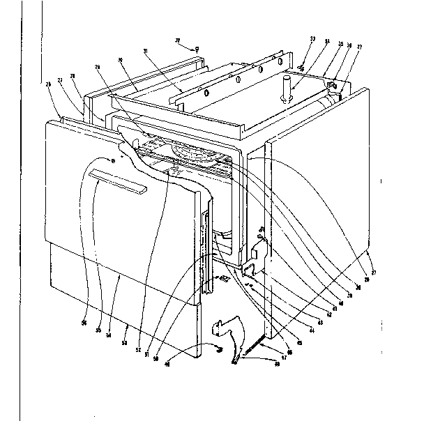 Kenmore 101930620 body section diagram