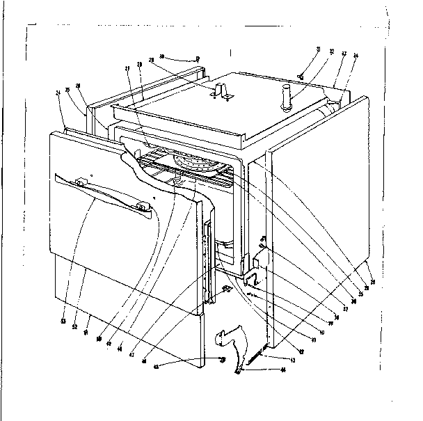 Kenmore 101930630 body section diagram