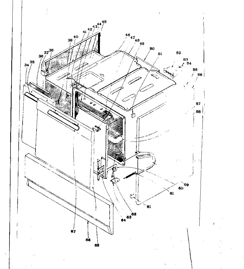 Kenmore 101931580 cabinet diagram