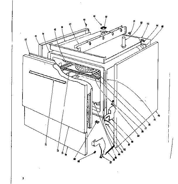 Kenmore 101932610 body section diagram