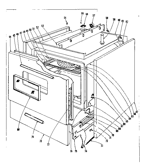 Kenmore 101933610 body section diagram