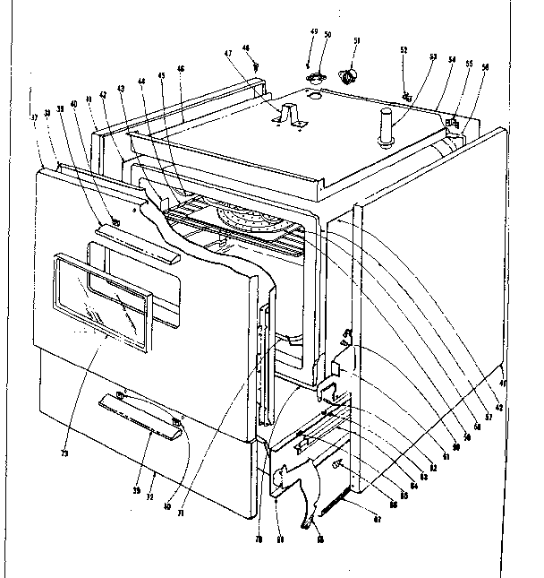 Kenmore 101933635 body section diagram