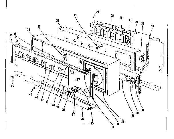 Kenmore 101934620 backguard section diagram