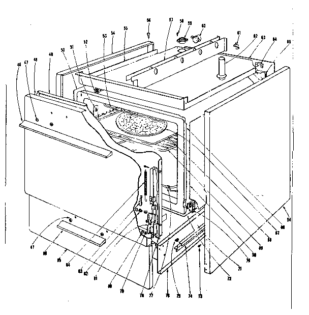 Kenmore 101934620 body section diagram
