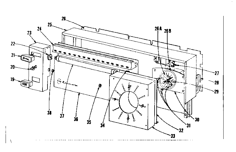 Kenmore 101934630 backguard section diagram
