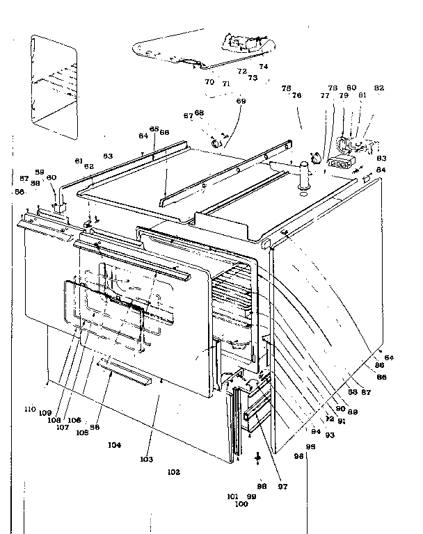 Kenmore 101935590 body section diagram