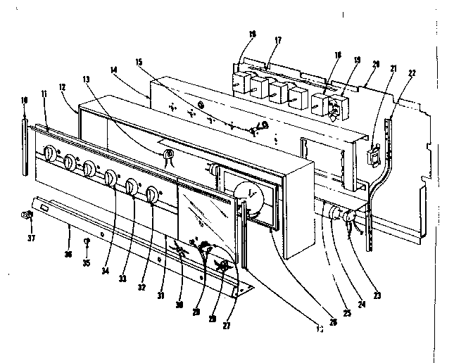 Kenmore 101935620 backguard section diagram